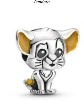 Disney Simba Charm, Charms for Pandora Bracelet S925 Sterling Silver Charm